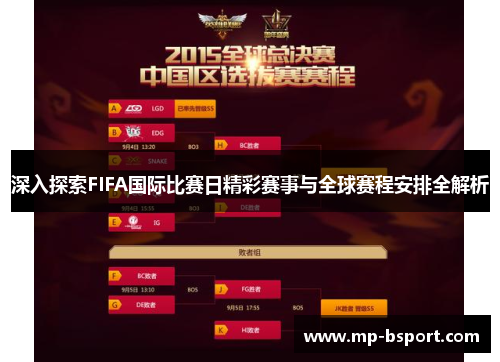 深入探索FIFA国际比赛日精彩赛事与全球赛程安排全解析