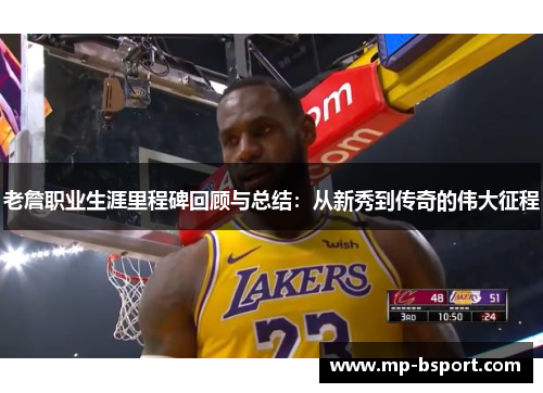 老詹职业生涯里程碑回顾与总结：从新秀到传奇的伟大征程