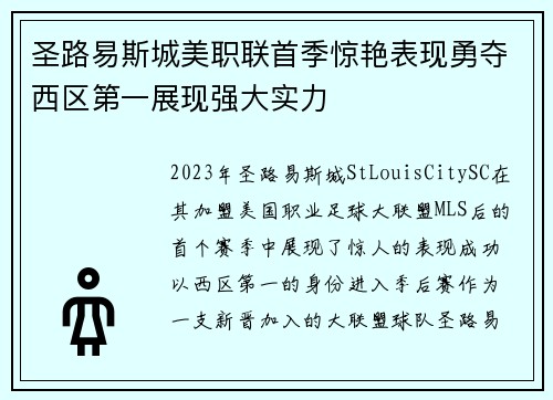圣路易斯城美职联首季惊艳表现勇夺西区第一展现强大实力 圣路易斯城美职联首季惊艳表现勇夺西区第一展现强大实力
